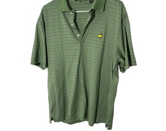Meistersammlung Augusta Nationalflagge Herren Gestreifte Polo Golf Sportbekleidung