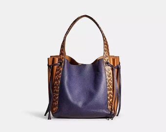 Restored Harmony HoboIn Colorblock With Snakeskin Detail Shoulder Bag