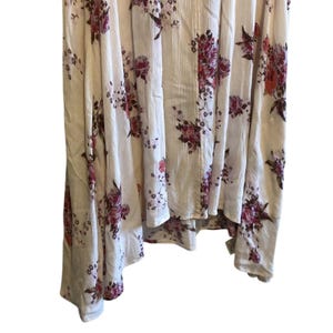 Free People Boho  Western Bloomcore Tunic Floral Flowy Peephole Tank Dress SZ XS image 3