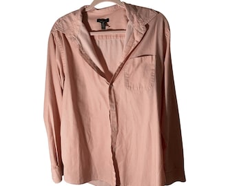 Van Heusen Men's Checkered Large Button Down Dress Shirt