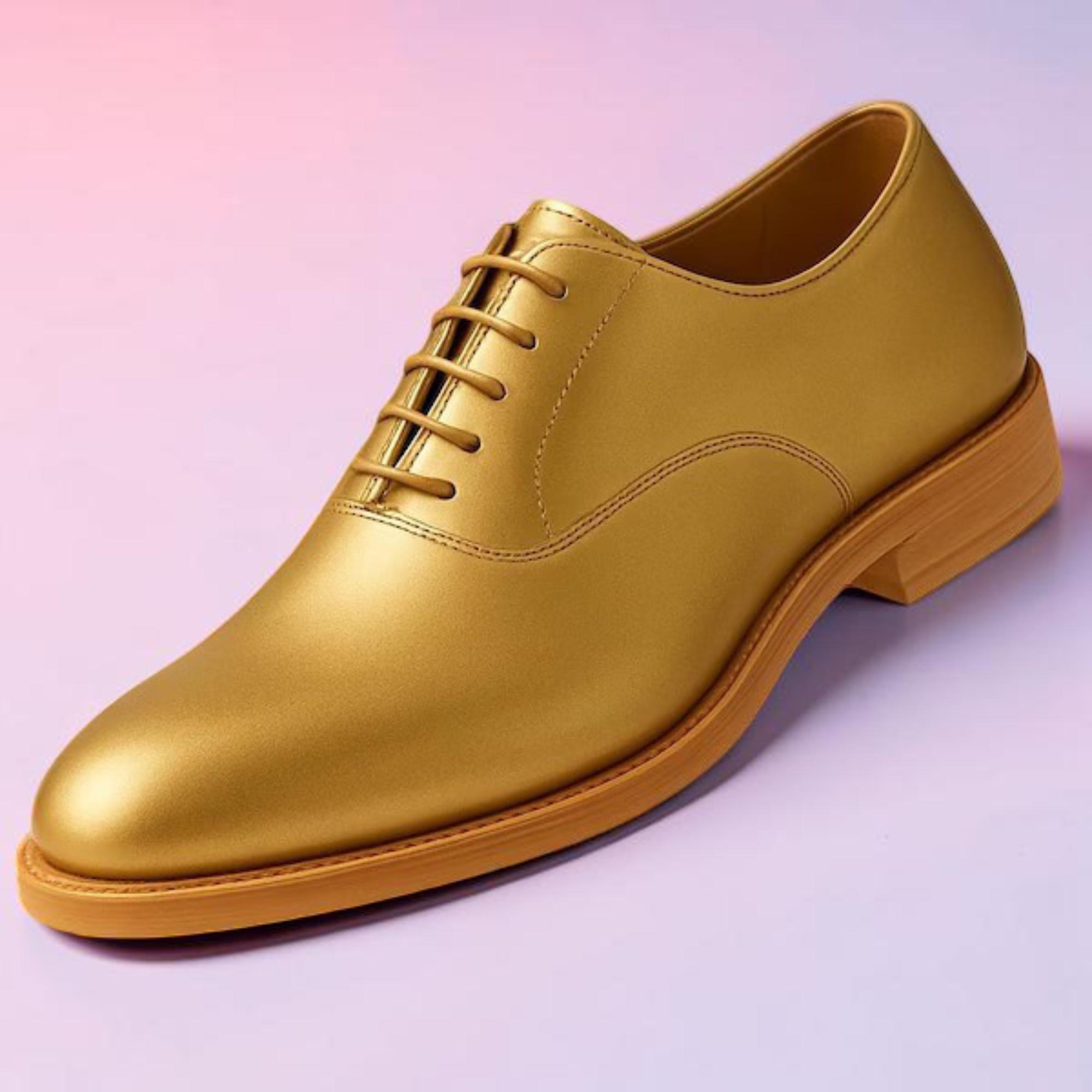 Gold Oxford Shoes - Etsy
