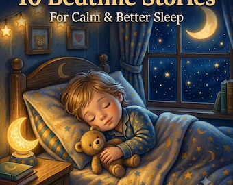 10 Gute-Nacht-Geschichten für Kinder im Alter von 3-6 - druckbares Kleinkind-Buch PDF