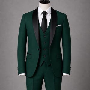 sachin and babi light blue dress Black Suit with Green Tie
