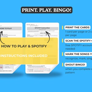 BOY BANDS Music Bingo, 30 Printable Cards, 3 Eras Classic Millennial K-Pop, Summer Game, Birthday Party, Spotify Playlist, Instant Download image 3