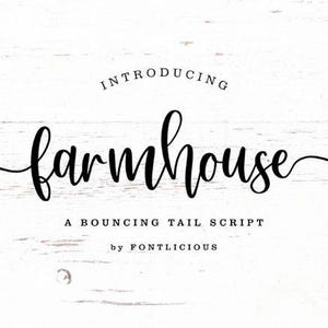 Farmhouse Font | Rustic Farmhouse Font | Vintage Display Font | Country Font | Cricut Font | Logo Font | OTF TTF | Instant Download