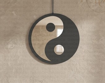 Espejo circular con marco de madera, espejo de madera para decoración del hogar, espejo decorativo de pared, espejo hecho a mano para la sala de estar.