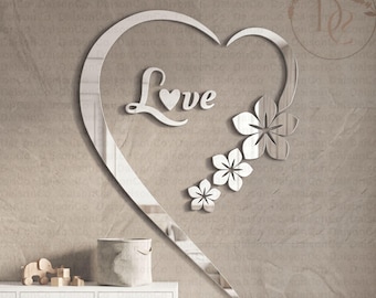 Pegatinas con forma de corazón, pegatinas de corazones de amor, decoración moderna para el dormitorio, decoración estética para el hogar, autoadhesivas.