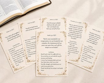 Versículos bíblicos de sanación, tarjetas de oración imprimibles, Escrituras cristianas, Reina Valera 1960