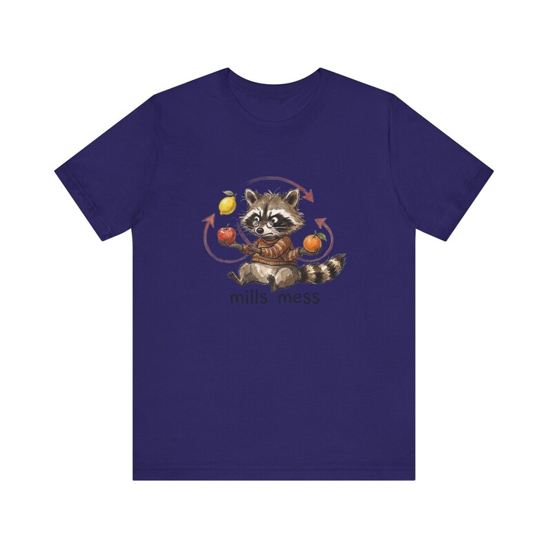 Mills Mess Raccoon Juggler Graphic Tee - Funny Juggling Animal Gift Bild 11
