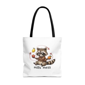Mills Mess Raccoon Juggler Tote Bag - Funny Juggling Animal Gift image 17