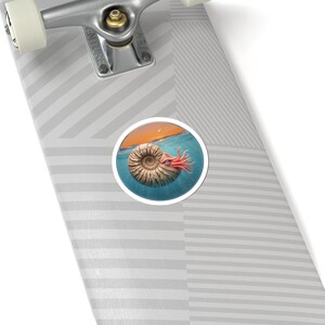 Last of Its Kind Ammonite Sticker - Meteor Extinction Kiss-Cut Sticker, Paleontology Gift bild 8