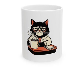 Don't Mühe Me Katze Keramikbecher - Büro Katze Geschenk