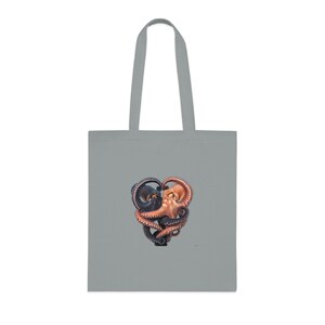 Octopus Yin Yang Tote Bag - Ocean Lover Cephalopod Gift image 2