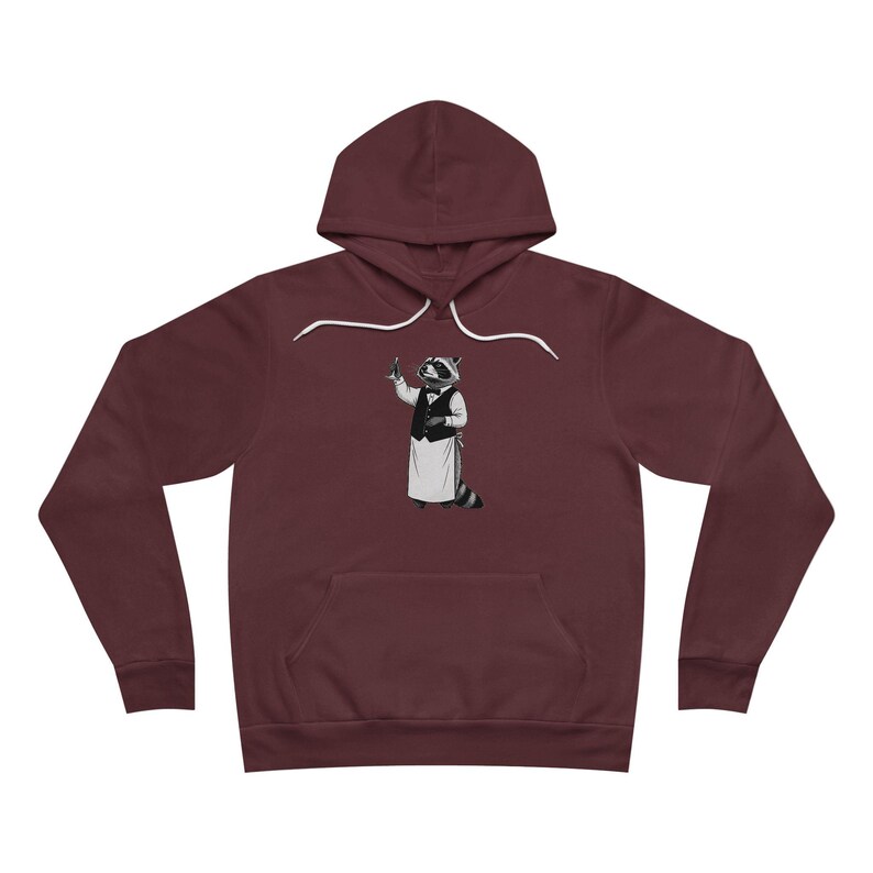 Sudadera con capucha de sommelier de mapache - Regalo de humor sobre vinos de mapache imagen 3