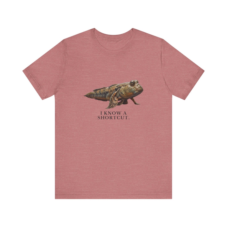 I Know A Shortcut Shirt, Funny Evolution Tee, Tiktaalik Fish Science Humor, Paleontology Gift, Prehistoric Graphic T-Shirt image 6