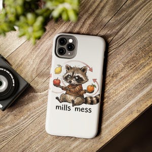 Funda para teléfono Mills Mess Mapache Malabarista - Divertido regalo de animal malabarista imagen 18