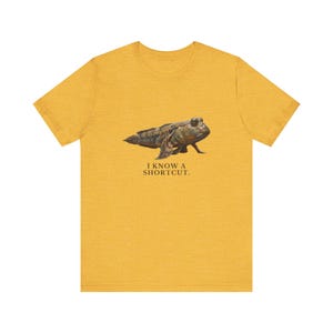 I Know A Shortcut Shirt, Funny Evolution Tee, Tiktaalik Fish Science Humor, Paleontology Gift, Prehistoric Graphic T-Shirt image 9