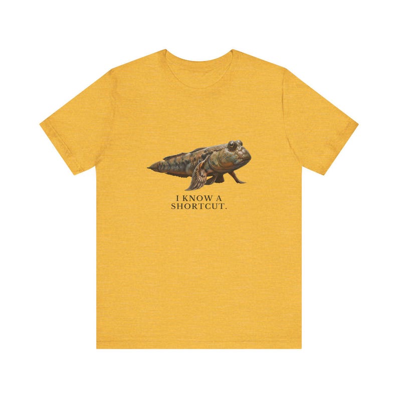 I Know A Shortcut Shirt, Funny Evolution Tee, Tiktaalik Fish Science Humor, Paleontology Gift, Prehistoric Graphic T-Shirt image 9