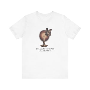 Drawn To Bad Decisions T-Shirt image 4
