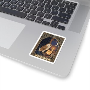 The Night Owl Tarot Tee Sticker zdjęcie 5
