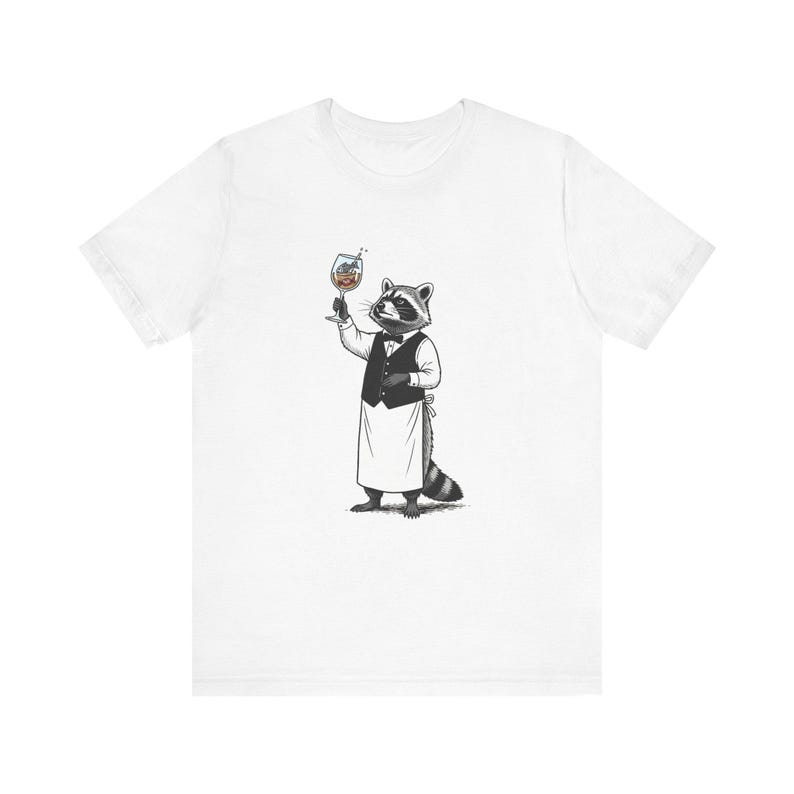 Trash Panda Sommelier Graphic Tee - Raccoon Wine Humor Gift image 4