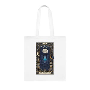 Bolso de mano con diseño de cartas del tarot para insomnes - Regalo de bruja nocturna imagen 2