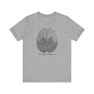 Fear Is the Misuse of the Imagination Graphic Tee - Dark Art Quote Gift bild 6