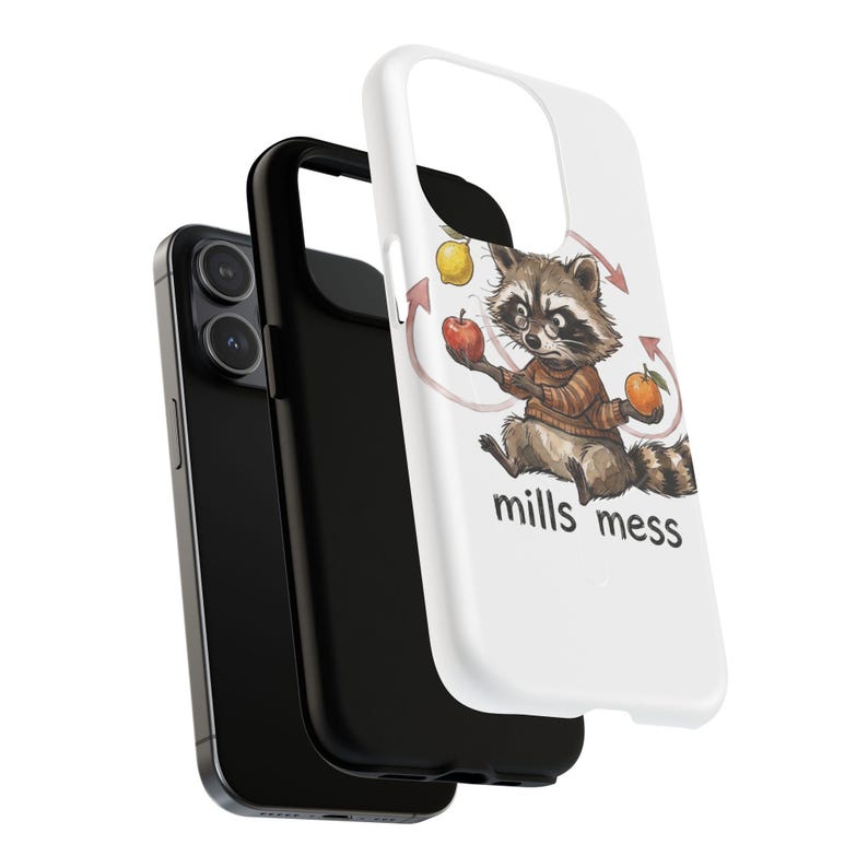 Mills Mess Raccoon Juggler Magnetic Phone Case - Funny Juggling Animal Gift image 12