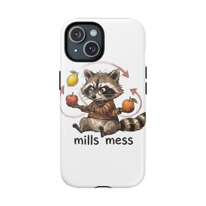 Mills Mess Raccoon Juggler Magnetic Phone Case - Funny Juggling Animal Gift image 4