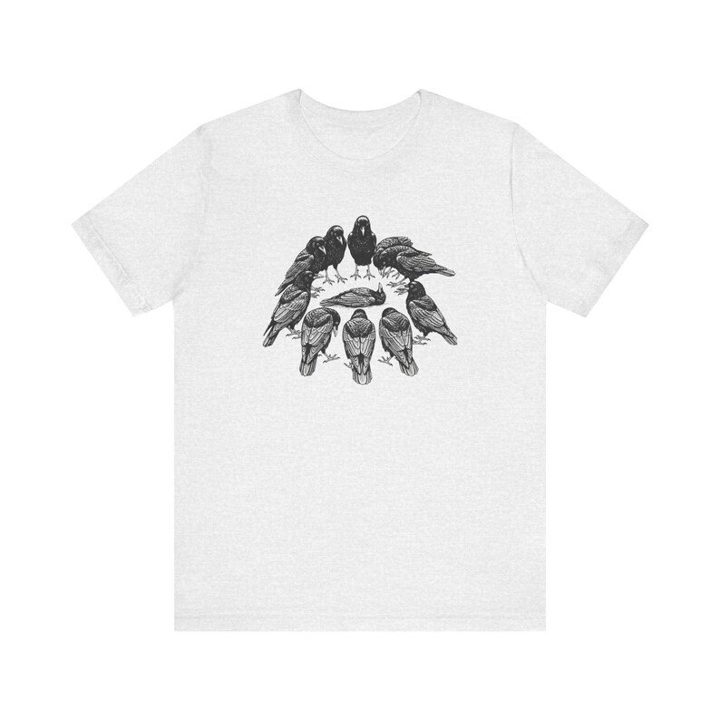 A Murder of Crows Graphic Tee - Gothic Bird Lover Gift bild 5