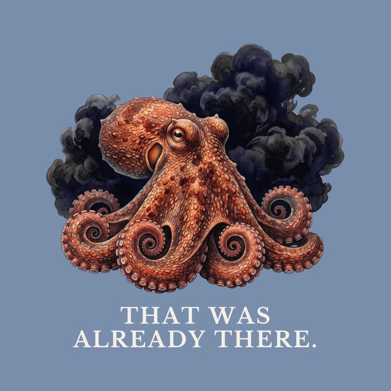 Whoever Smelt It Octopus Shirt, Funny Octopus Tee, Dad Joke Gift, Sarcastic Humor T-Shirt, Cephalopod Graphic Tee Bild 2