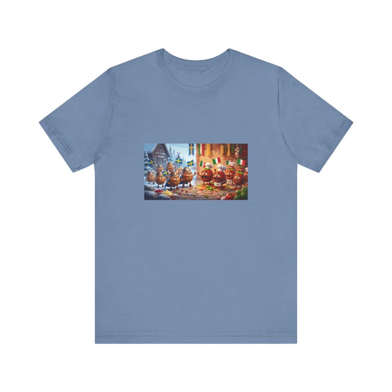 Meatball Wars Sweden vs Italy Graphic Tee - Funny Food Lover Gift image 10