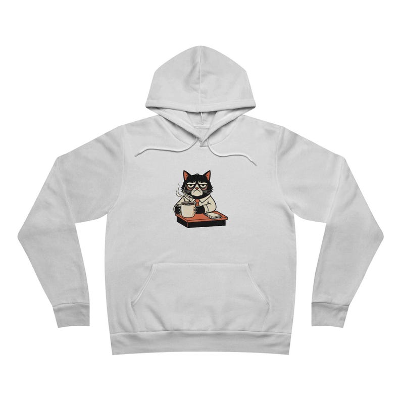 Sudadera con capucha "No me molestes" - Regalo para gatos gruñones de oficina imagen 4