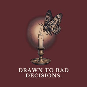 Drawn To Bad Decisions T-Shirt image 2