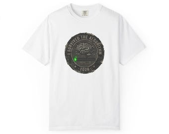 I Survived the Algorithm 2026 Graphic Tee - AI Humor Graphic Tee