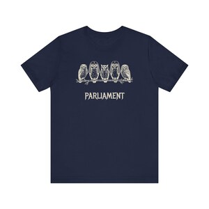 Funny Owl Shirt, Parliament of Owls Collective Noun Tee, Bird Nerd Gift, Literary Humor T-Shirt, Birder Gift, English Teacher Graphic Tee image 15
