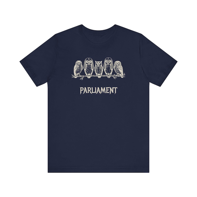 Funny Owl Shirt, Parliament of Owls Collective Noun Tee, Bird Nerd Gift, Literary Humor T-Shirt, Birder Gift, English Teacher Graphic Tee image 15