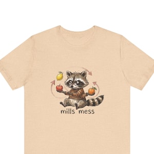Mills Mess Raccoon Juggler Graphic Tee - Funny Juggling Animal Gift Bild 1