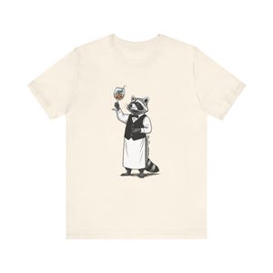 Trash Panda Sommelier Graphic Tee - Raccoon Wine Humor Gift image 8
