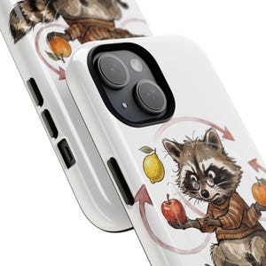Mills Mess Raccoon Juggler Magnetic Phone Case - Funny Juggling Animal Gift image 2