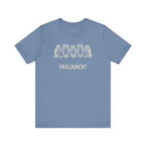 Funny Owl Shirt, Parliament of Owls Collective Noun Tee, Bird Nerd Gift, Literary Humor T-Shirt, Birder Gift, English Teacher Graphic Tee image 13
