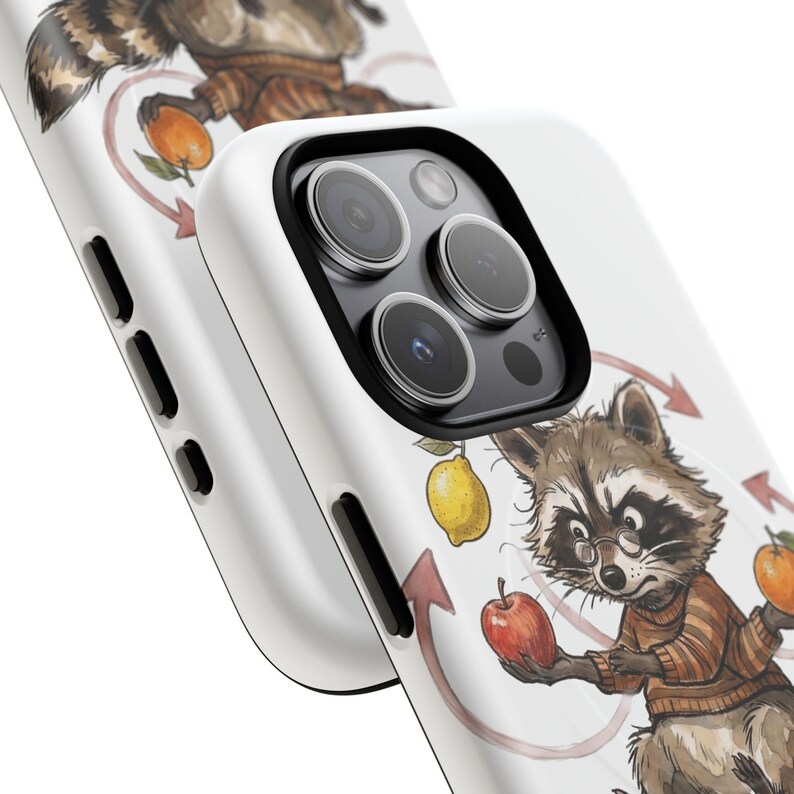 Mills Mess Raccoon Juggler Magnetic Phone Case - Funny Juggling Animal Gift image 11