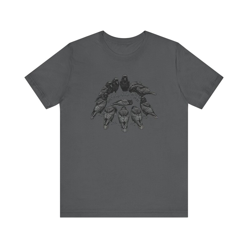 A Murder of Crows Graphic Tee - Gothic Bird Lover Gift bild 12