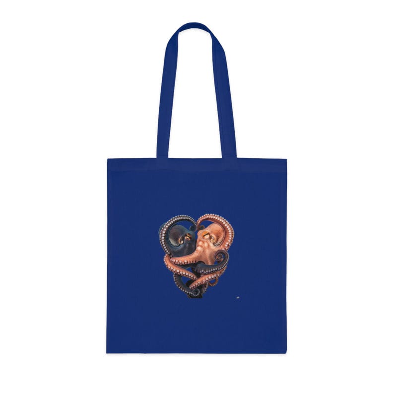 Octopus Yin Yang Tote Bag - Ocean Lover Cephalopod Gift image 3