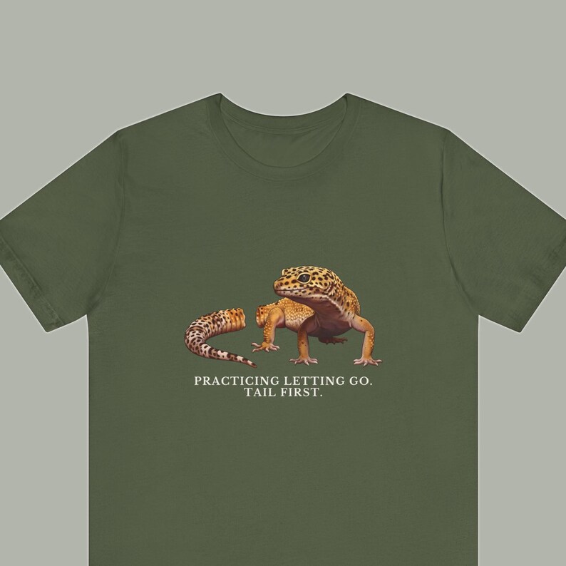 Practicing Letting Go Gecko T-Shirt image 1