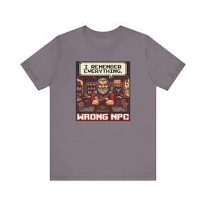 Wrong NPC Dialogue Graphic Tee - Pixel Art Gaming Humor Gift image 16