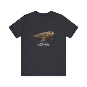 I Know A Shortcut Shirt, Funny Evolution Tee, Tiktaalik Fish Science Humor, Paleontology Gift, Prehistoric Graphic T-Shirt image 10