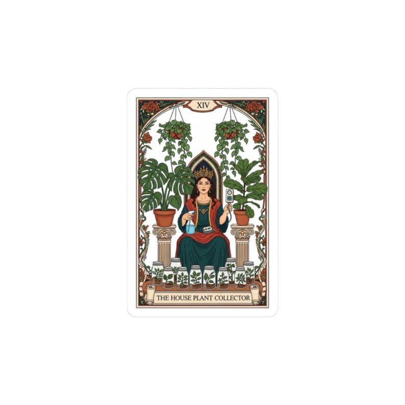 House Plant Collector Tarot Card Sticker bild 10