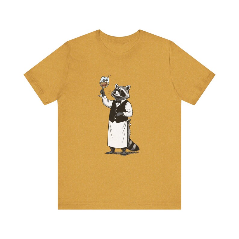 Trash Panda Sommelier Graphic Tee - Raccoon Wine Humor Gift image 3