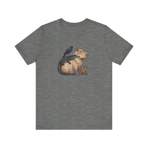 Camiseta estampada "Capibara With Friends" - Regalo de animales para relajarse al máximo imagen 7